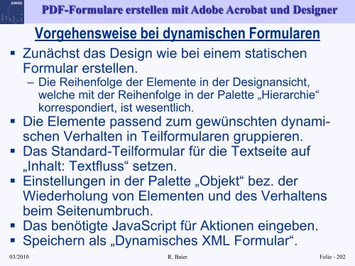 Folien zum Kurs "PDF-Formulare erstellen mit Adobe ... - GWDG