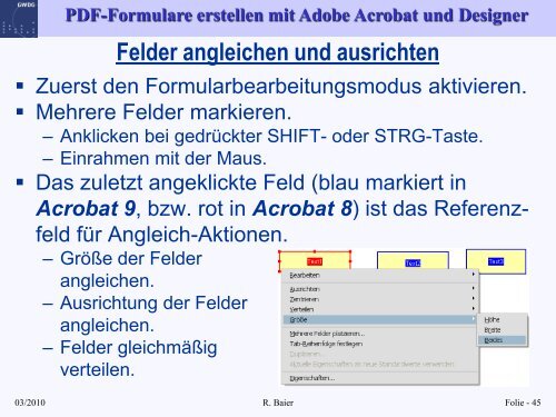 Folien zum Kurs "PDF-Formulare erstellen mit Adobe ... - GWDG