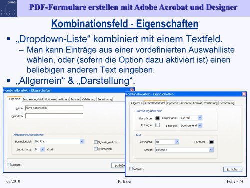 Folien zum Kurs "PDF-Formulare erstellen mit Adobe ... - GWDG