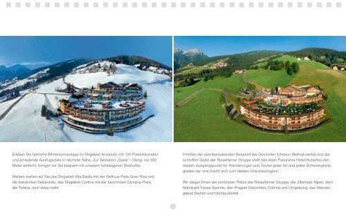 druckbares Prospekt als PDF - Wellness Alpin Hotel Hubertus - Olang
