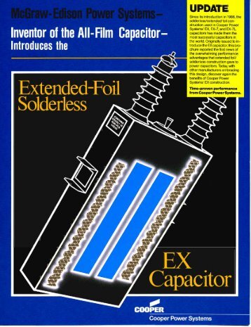 86001 Extended-Foil Solderless EX Capacitor - Cooper Industries