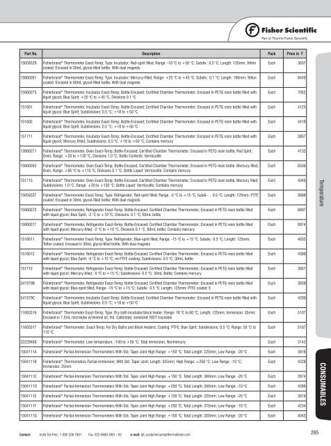 Laboratory Consumable and Equipment Price Book 2012-13