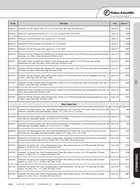 Laboratory Consumable and Equipment Price Book 2012-13