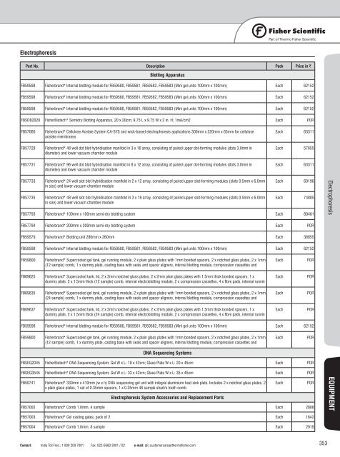 Laboratory Consumable and Equipment Price Book 2012-13