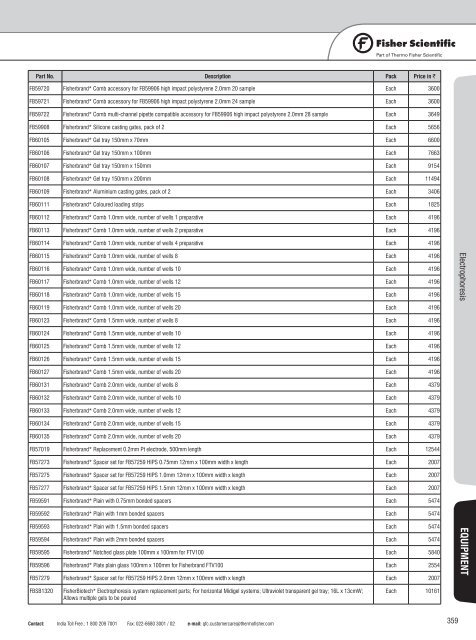 Laboratory Consumable and Equipment Price Book 2012-13