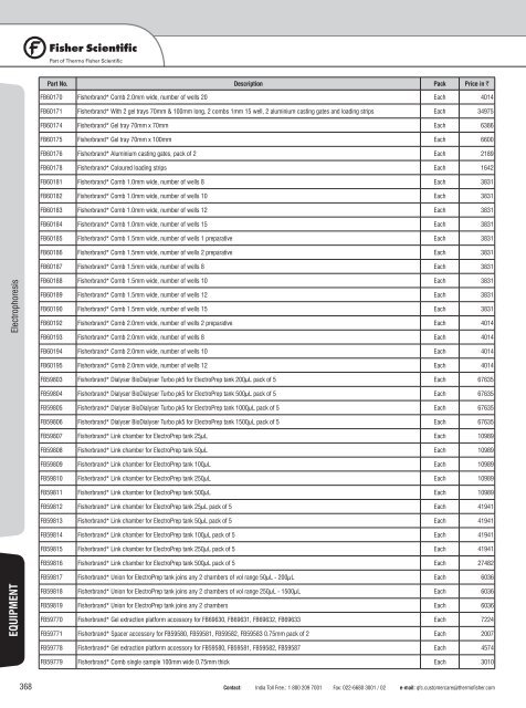 Laboratory Consumable and Equipment Price Book 2012-13