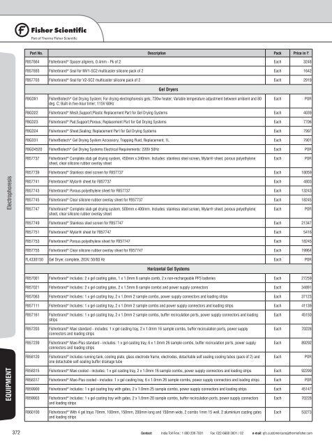 Laboratory Consumable and Equipment Price Book 2012-13