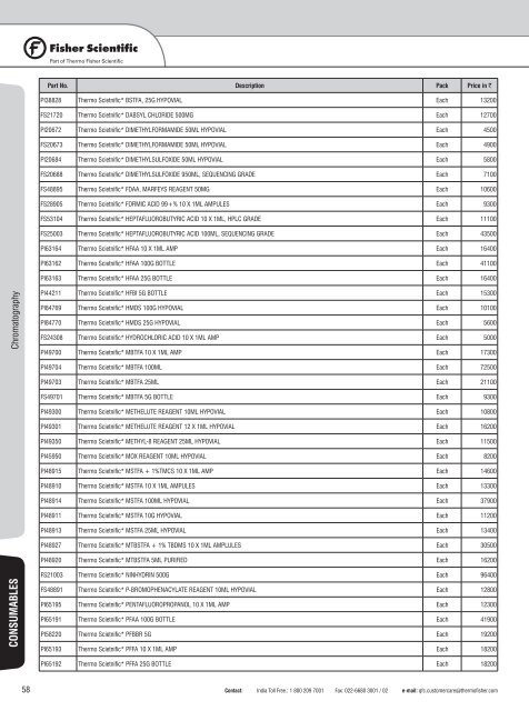 Laboratory Consumable and Equipment Price Book 2012-13