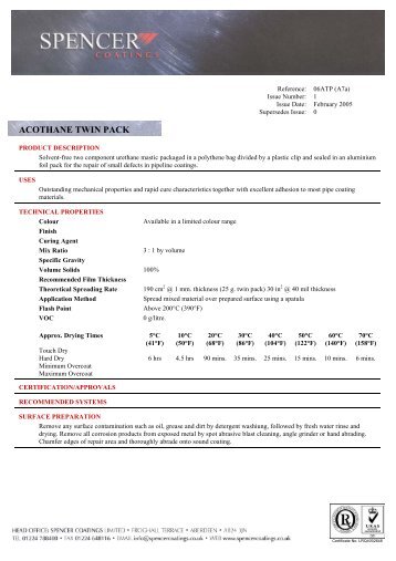 Acothane Twin Pack (A7a) - Spencer Coatings