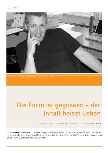 Ausgabe 1 2005 [PDF, 1.00 MB] - Gemeinde Freienbach