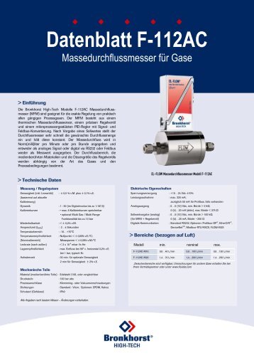 Datenblatt F-112AC - Bronkhorst