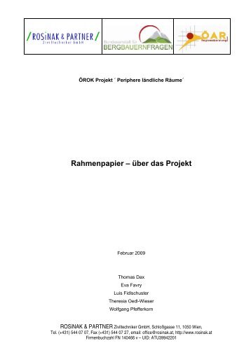 Rahmenpapier – über das Projekt