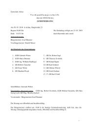 Sitzung vom 30. 03. 2010 (105 KB) - .PDF - Gemeinde Achau