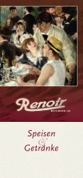 Speisekarte Walle - Renoir