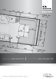 techical data adria caravans 2012 technische daten ... - Stador AC doo