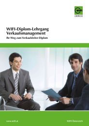 WIFI-Diplom-Lehrgang Verkaufsmanagement