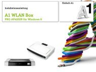 Windows 8 mit A1 WLAN Box PRG AV4202N - A1.net