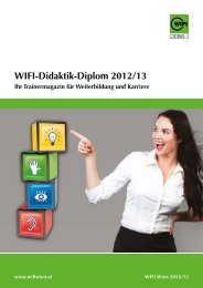 WIFI-Didaktik-Diplom 2012/13 - WIFI Niederösterreich