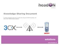 Einbindung von Ascom i62 Handsets - headON