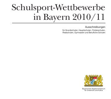 Schulsport-Wettbewerbe in Bayern 2010/11 - Bayerische ...