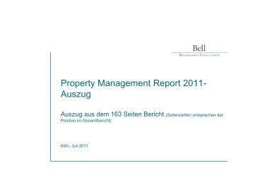 Property Management Report 2011 - Bell Management Consultants