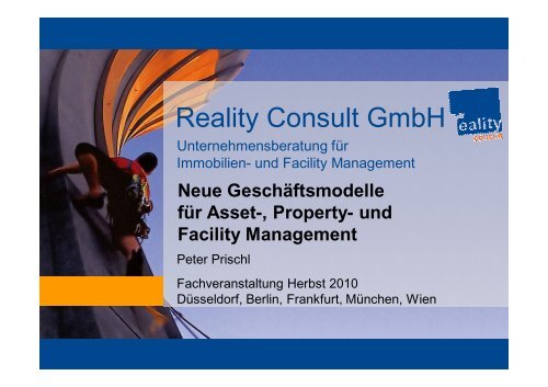 und Facility Management - Reality Consult