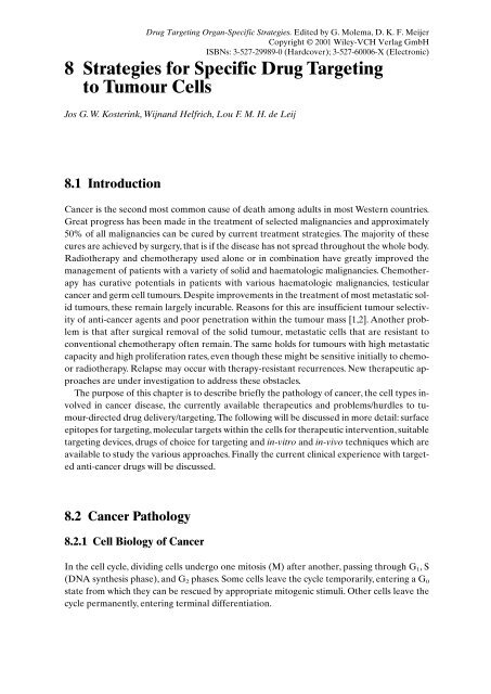 Drug Targeting Organ-Specific Strategies