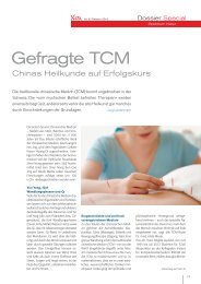 Gefragte TCM. Chinas Heilkunde auf Erfolgskurs ... - lendenmann.org