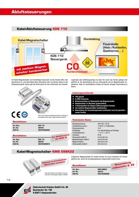 Gesamtkatalog 2012 - Elektrotechnik Schabus