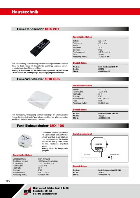 Gesamtkatalog 2012 - Elektrotechnik Schabus