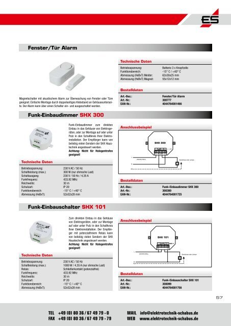 Gesamtkatalog 2012 - Elektrotechnik Schabus