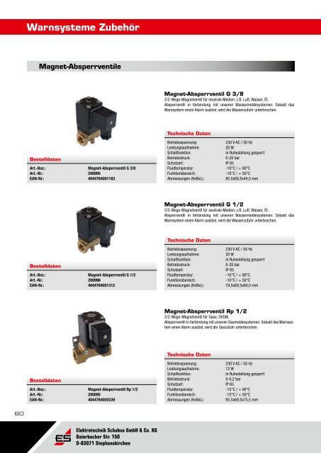 Gesamtkatalog 2012 - Elektrotechnik Schabus