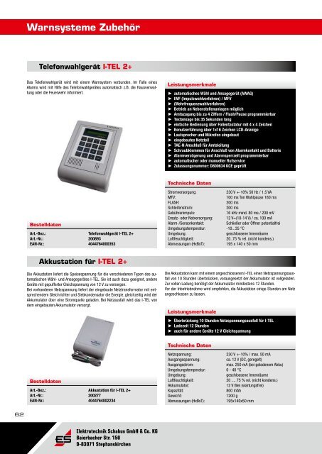 Gesamtkatalog 2012 - Elektrotechnik Schabus