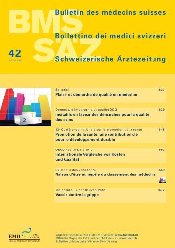 Bulletin des médecins suisses Bollettino dei medici ... - SAEZ Home