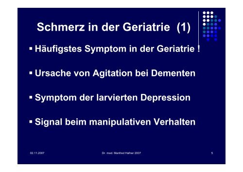 Schmerz beim älteren Patienten