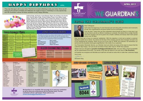 APRIL 2011 - Guardian Lifecare