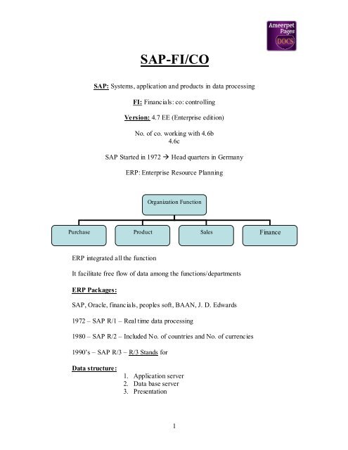 sap finance.pdf - Ameerpet Pages