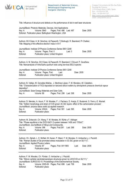 Group CV - Universidad de Cádiz