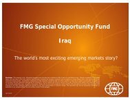 FMG Special Opportunity Fund Iraq - Avanza