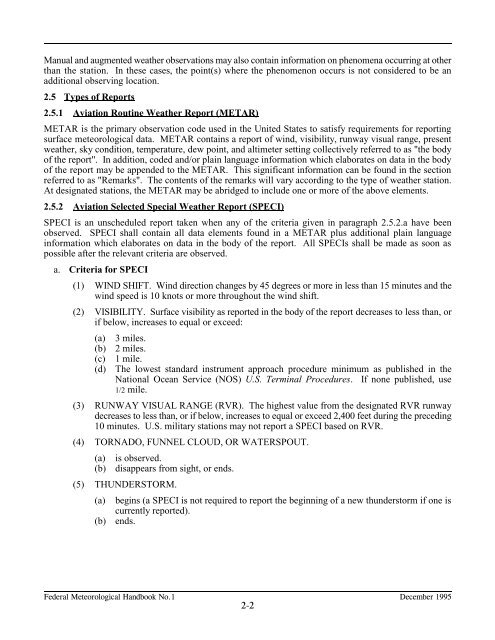 Federal Meteorological Handbook No. 1 - Marrella