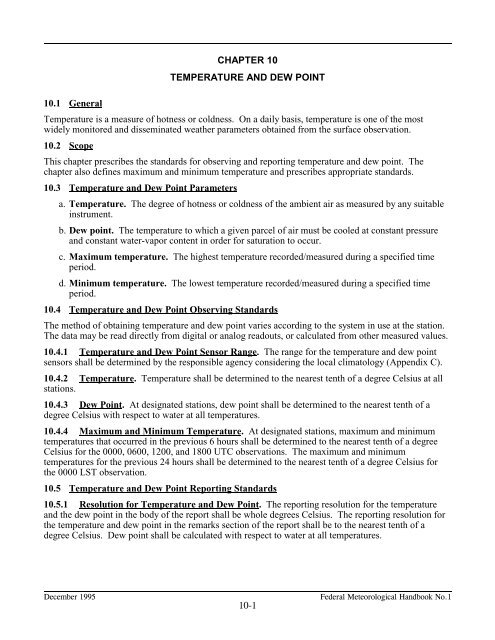 Federal Meteorological Handbook No. 1 - Marrella