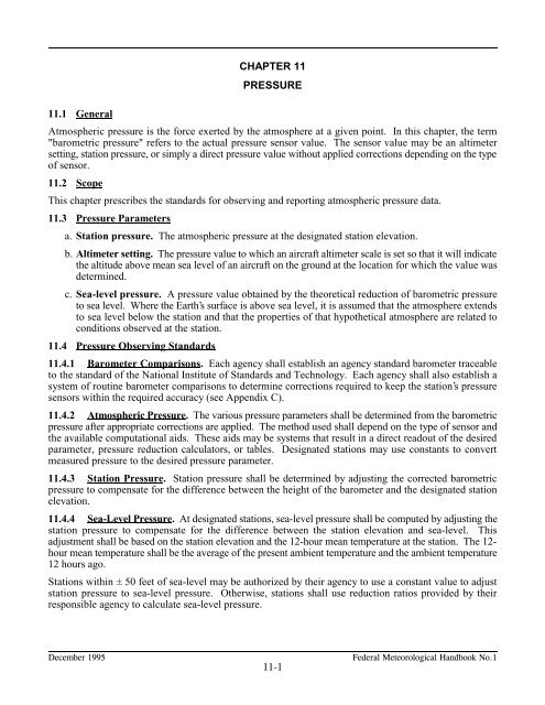 Federal Meteorological Handbook No. 1 - Marrella