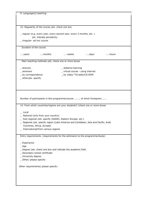 Training in cultural policy and management: international ... - Encatc