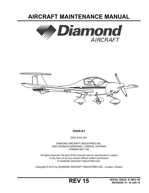 Cover Page.fm - Diamond Aircraft