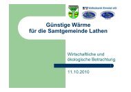 Vortrag Nahwärme II 2 Änderung - Samtgemeinde Lathen