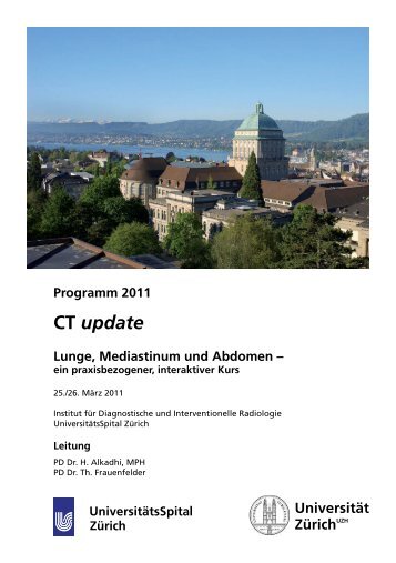 CT update - Fortbildung - UniversitätsSpital Zürich