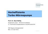 Hocheffiziente Turbo-Wärmepumpe - FWS