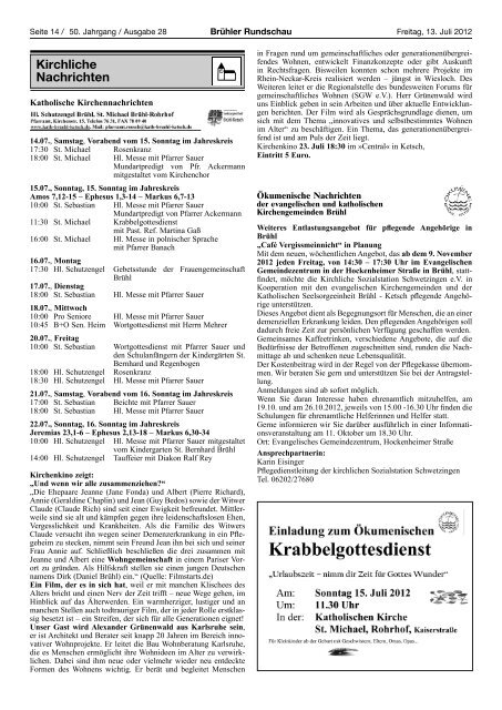 Bruehl gesamt kw 28 - Gemeinde Brühl