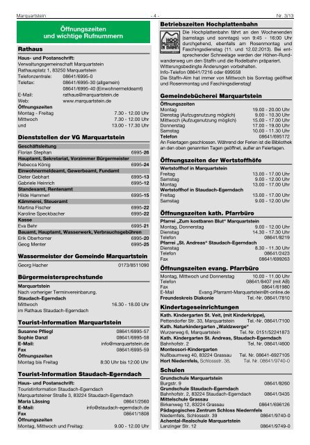 Nr. 06 / 08.02.2013 - Marquartstein