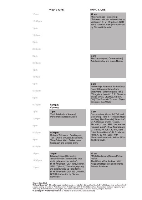 DOCUMENTARY Forum 1 - Haus der Kulturen der Welt